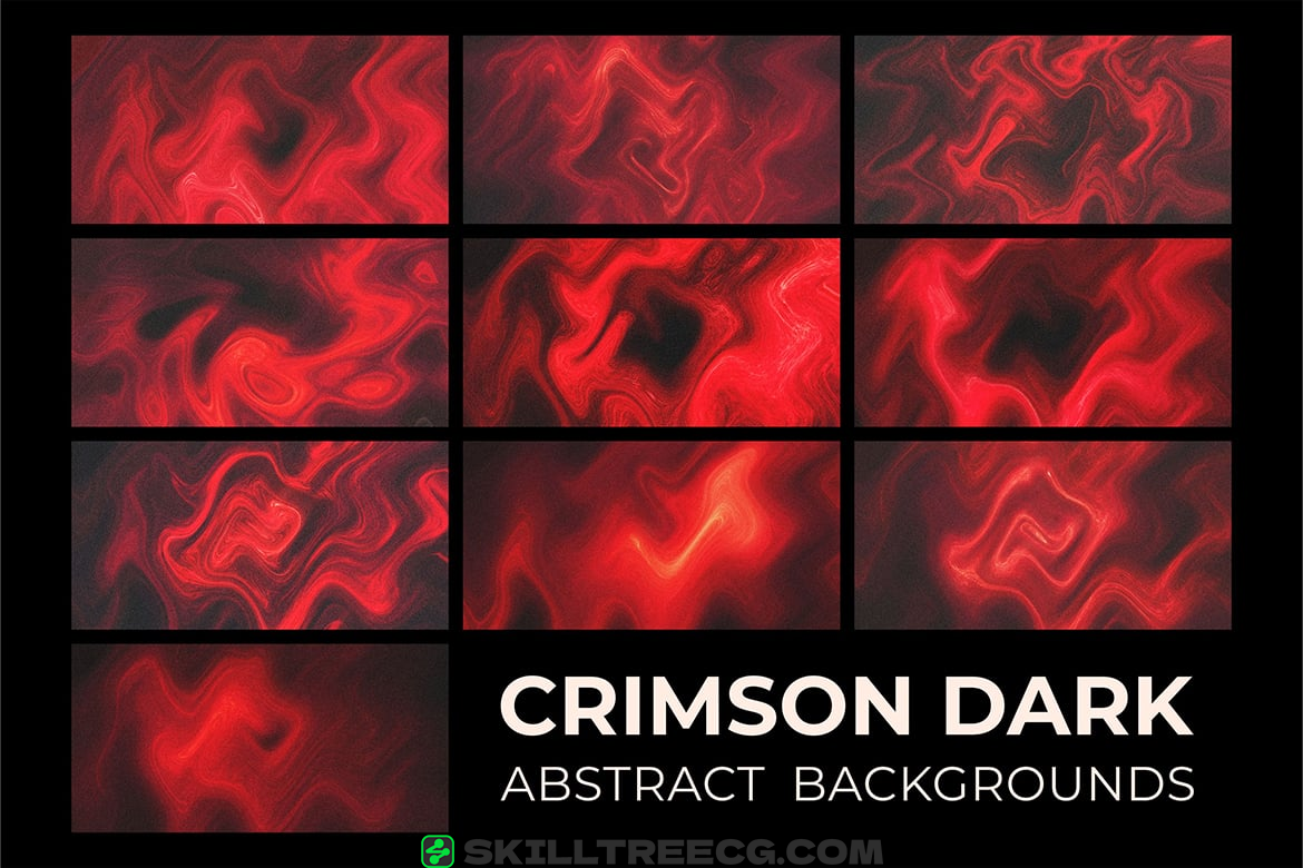 图片[2]-10 Crimson Dark Abstract Backgrounds（709371）-技能树